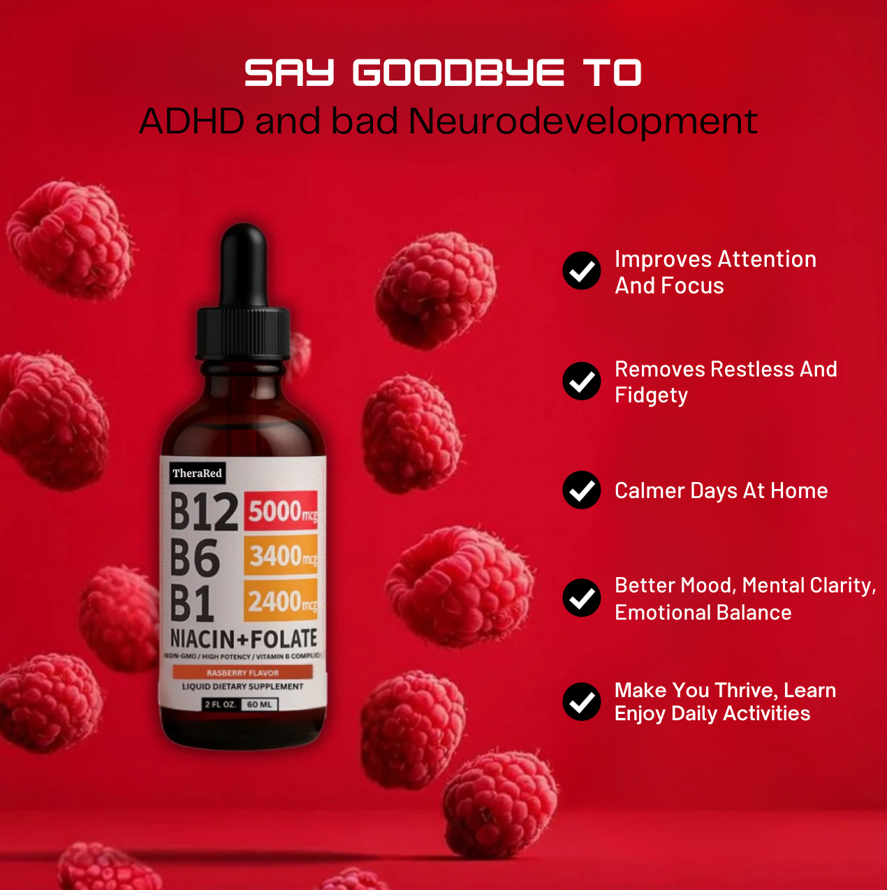 TheraRed™ Adults B12 Vitamin Liquid Drops