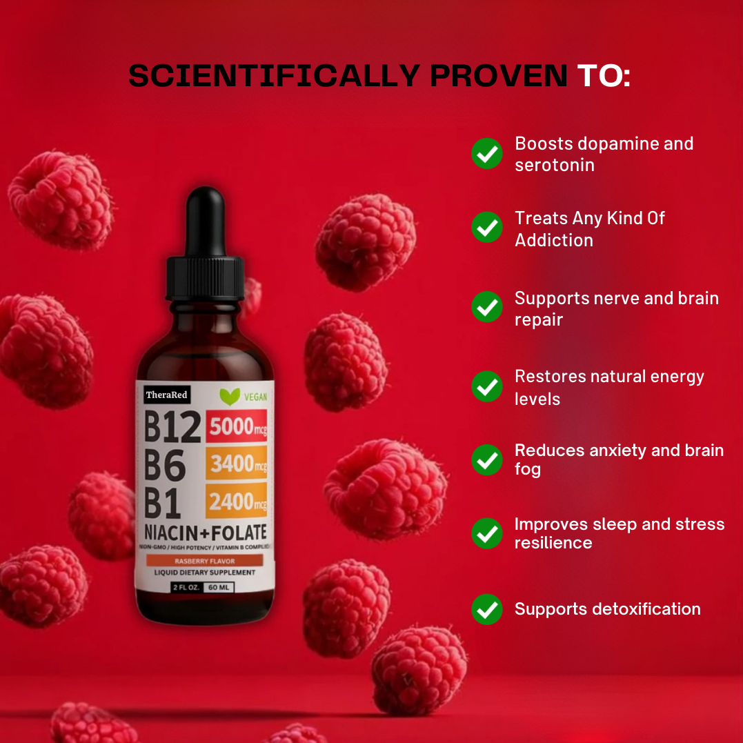 TheraRed™ Organic B12 Vitamin Liquid Drops For Addiction
