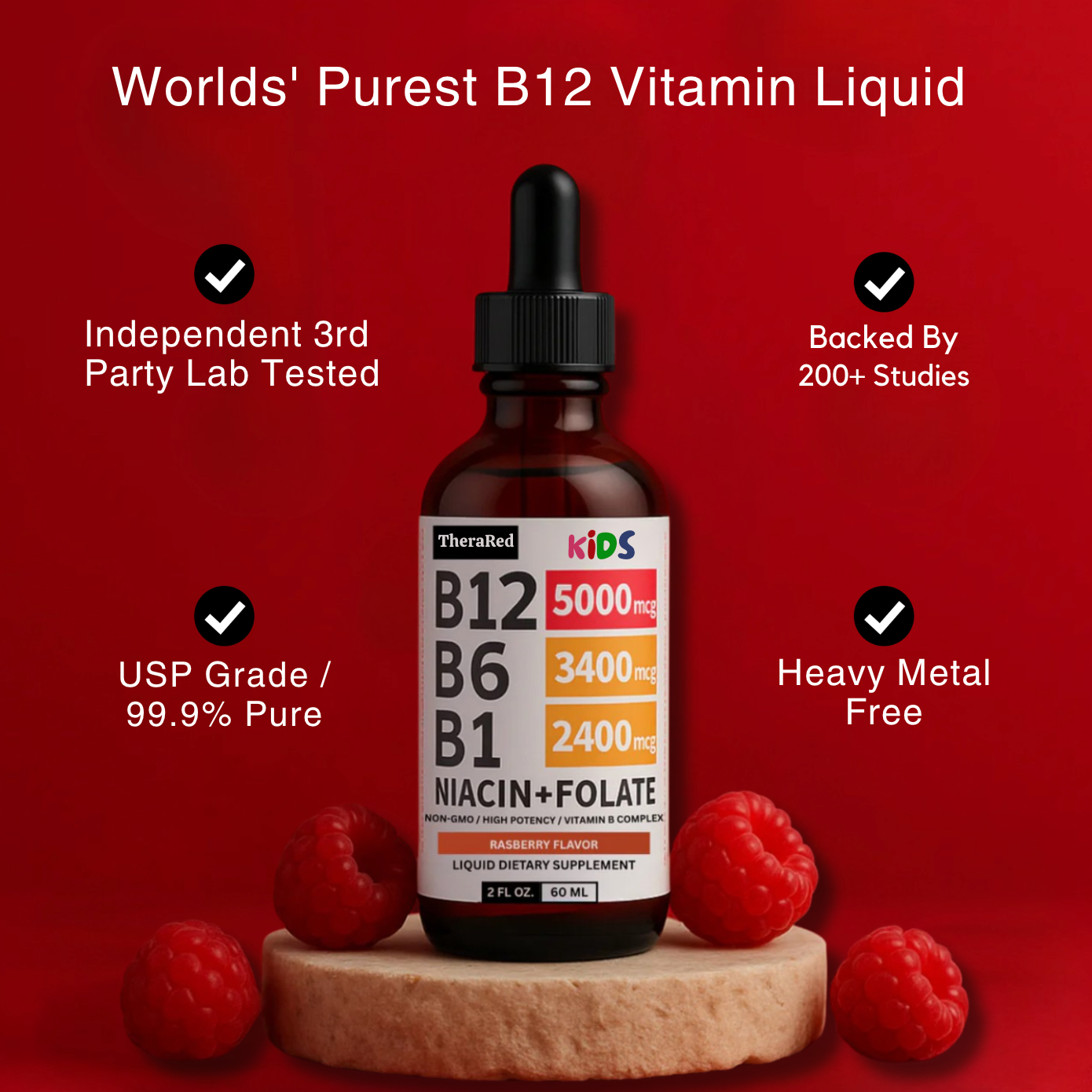 TheraRed™ Kids B12 Vitamin Liquid Drops