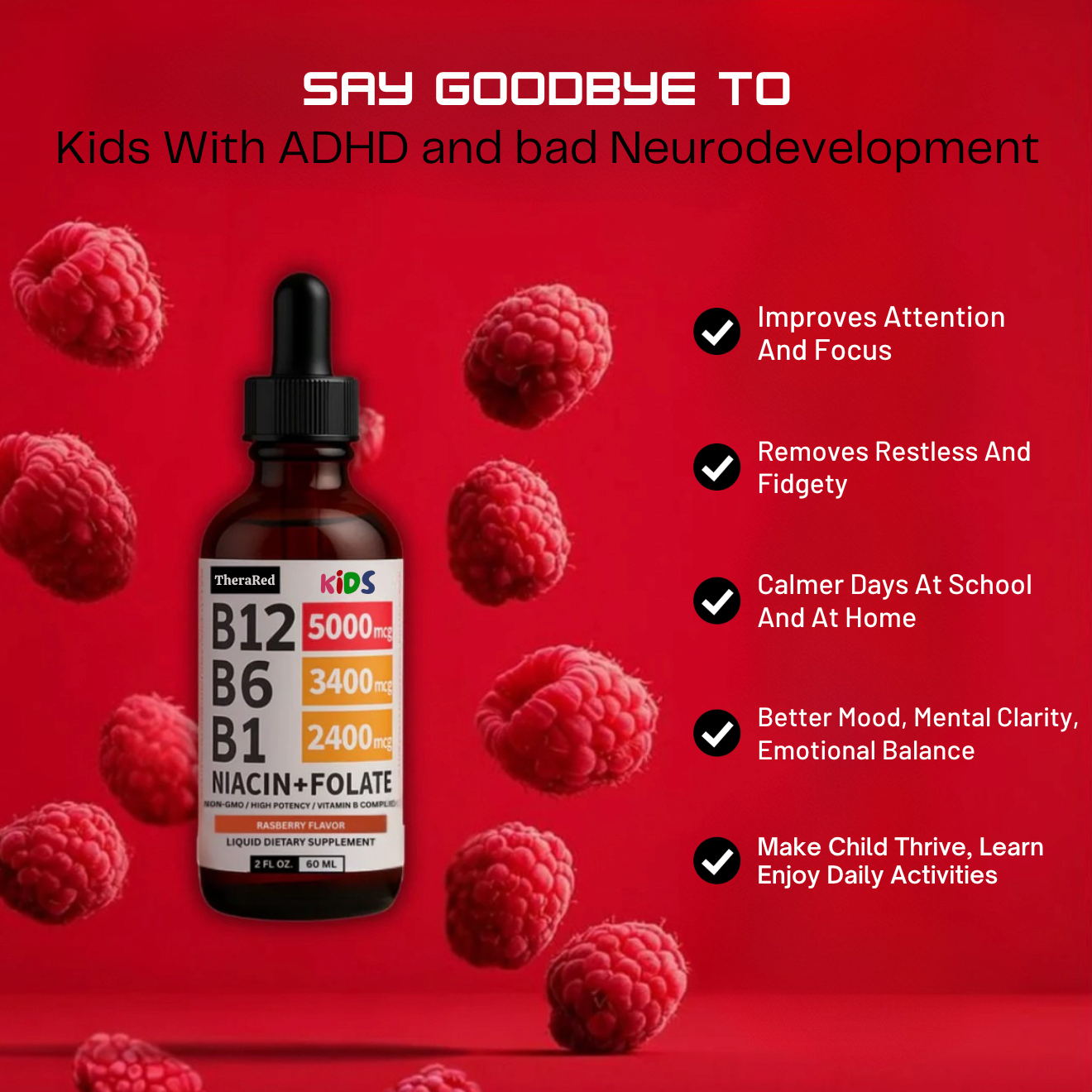TheraRed™ Kids B12 Vitamin Liquid Drops