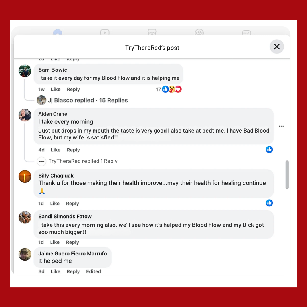 TheraRed™ Organic B12 Vitamin Liquid Drops For Blood Flow