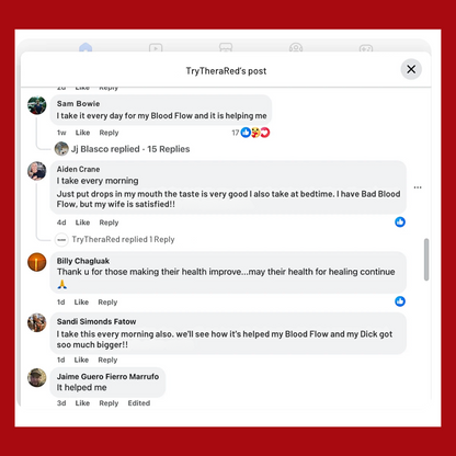 TheraRed™ Organic B12 Vitamin Liquid Drops For Blood Flow