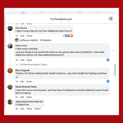 TheraRed™ Organic B12 Vitamin Liquid Drops For Addiction